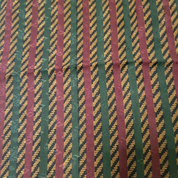 anne klein 100% Silk pocket square Made In Hong Kong - Picture 2 of 4